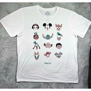 Disney Womens 100 Years Graphic T-Shirt Sz X Large